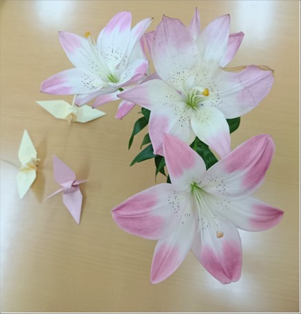 松明に初夏の花が咲きました☆